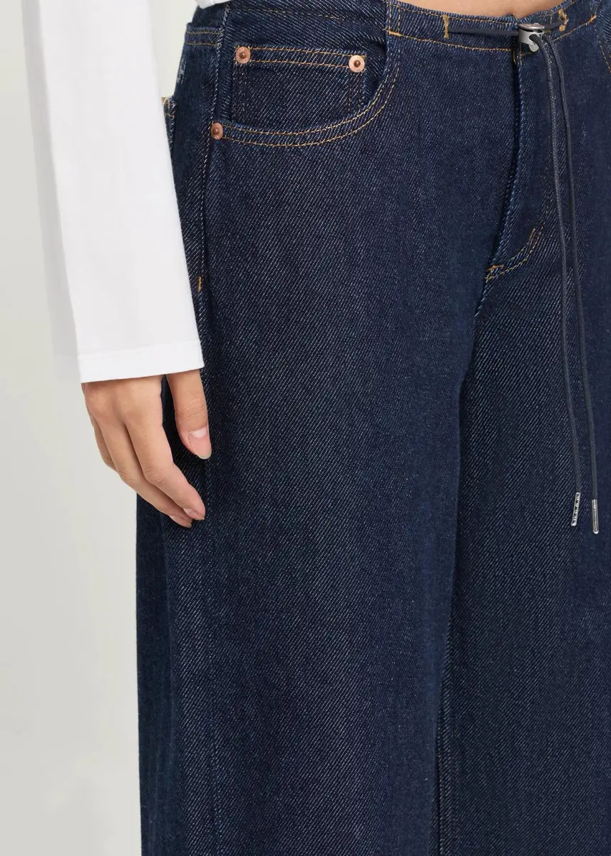 STILL HERE Cool Low-Rise Straight Denim Jeans | Thumbnail 5