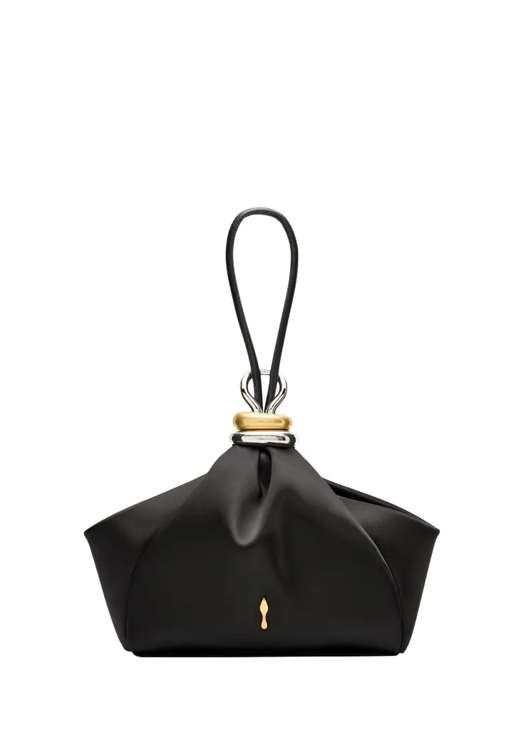 Sabrina Small Satin Wristlet Bag