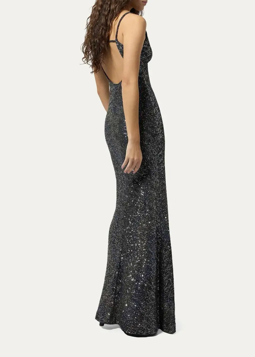 Missoni Plunging Degrade Sequin Knit Backless Maxi Dress | Thumbnail 3 Missoni Plunging Degrade Sequin Knit Backless Maxi Dress | Thumbnail 3