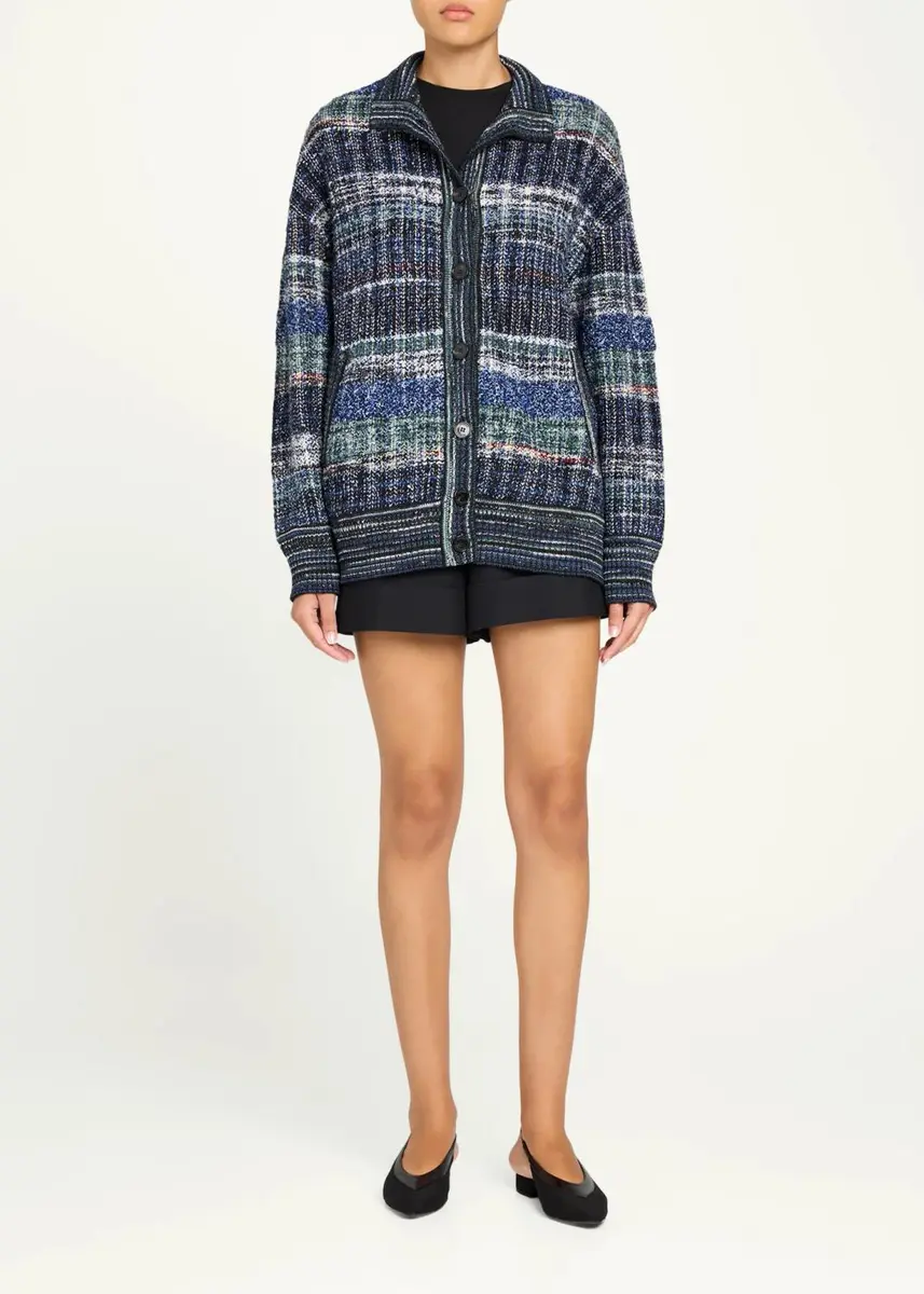 Missoni Striped Wool Oversized Turtleneck Cardigan | Thumbnail 2 Missoni Striped Wool Oversized Turtleneck Cardigan | Thumbnail 2