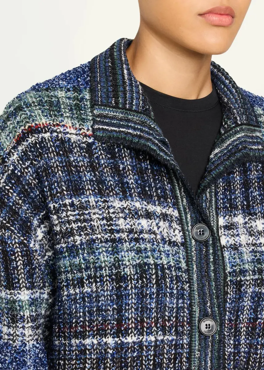 Missoni Striped Wool Oversized Turtleneck Cardigan | Thumbnail 5 Missoni Striped Wool Oversized Turtleneck Cardigan | Thumbnail 5