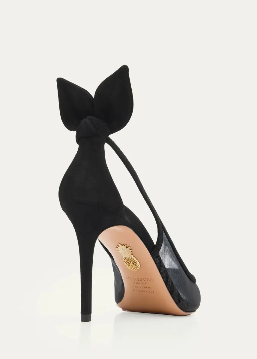 Aquazzura 85mm Bow Tie Mesh Pumps | Thumbnail 5 Aquazzura 85mm Bow Tie Mesh Pumps | Thumbnail 5
