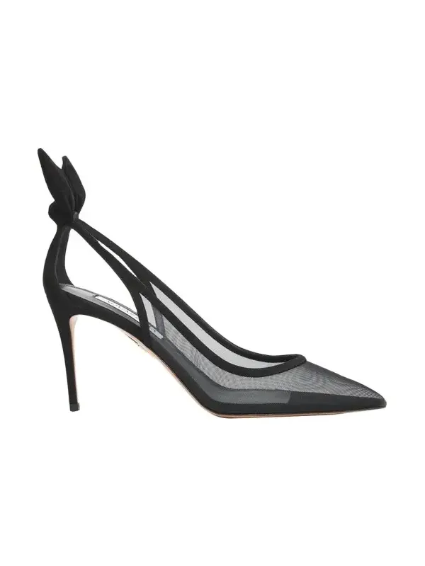 85mm Bow Tie Mesh Pumps 85mm Bow Tie Mesh Pumps