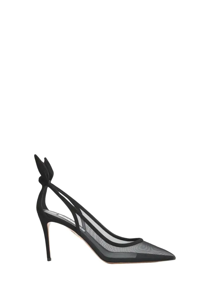 85mm Bow Tie Mesh Pumps 85mm Bow Tie Mesh Pumps