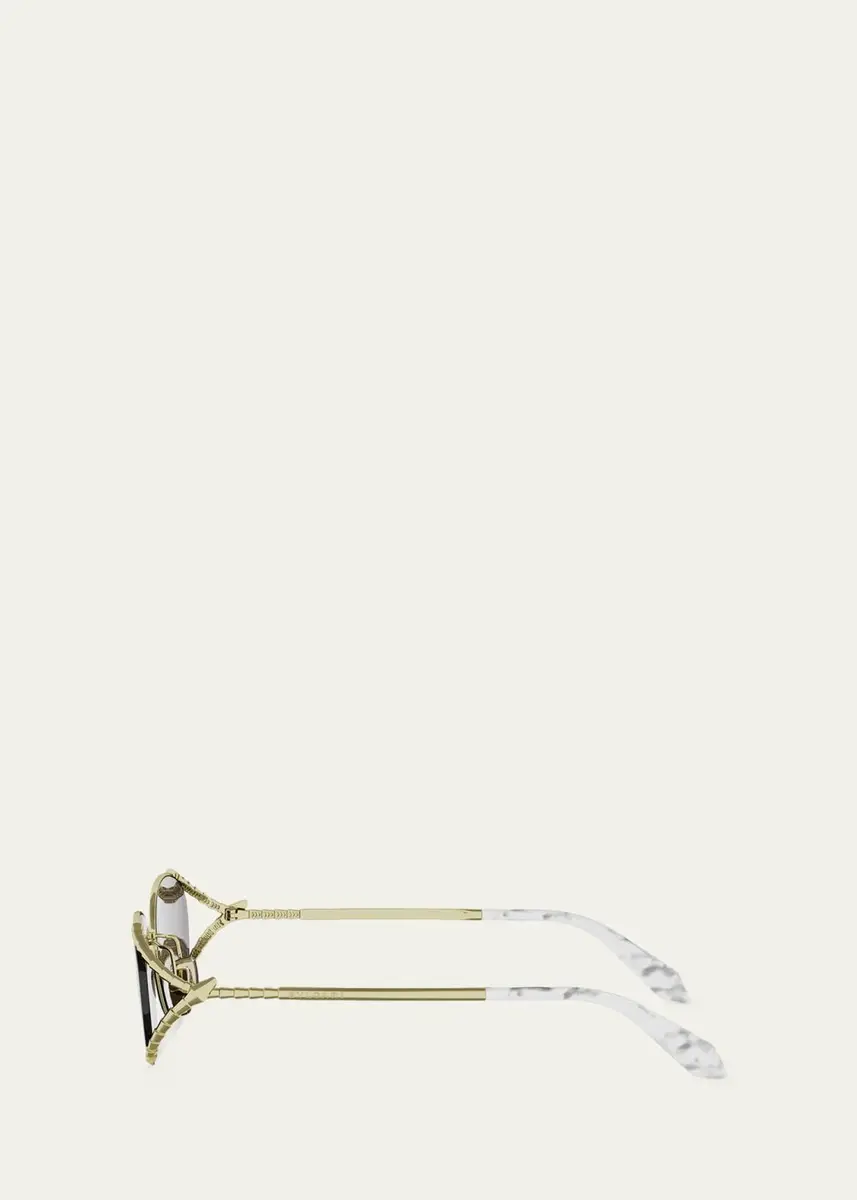 BVLGARI Serpenti 62mm Metal Oval Sunglasses | Thumbnail 3 BVLGARI Serpenti 62mm Metal Oval Sunglasses | Thumbnail 3