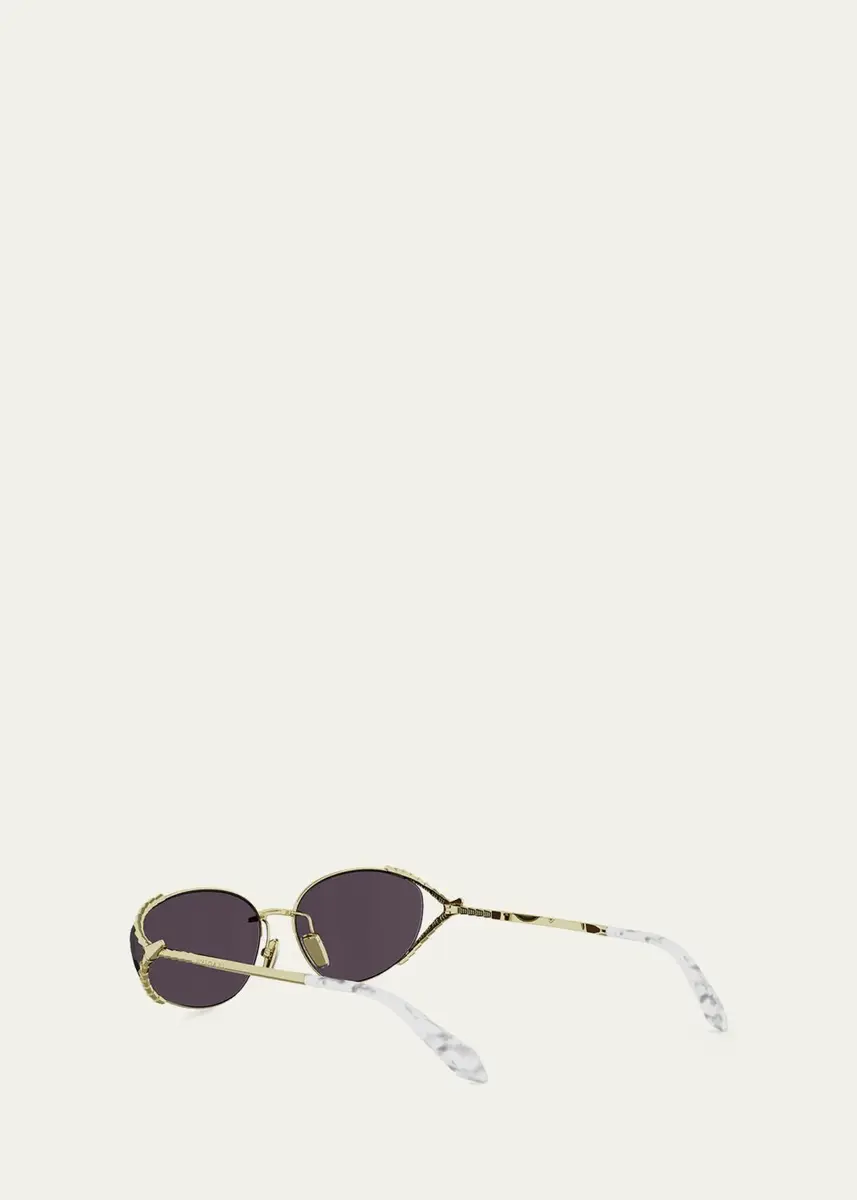 BVLGARI Serpenti 62mm Metal Oval Sunglasses | Thumbnail 4 BVLGARI Serpenti 62mm Metal Oval Sunglasses | Thumbnail 4