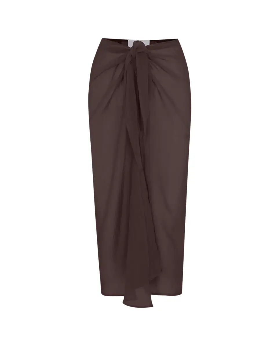 ANEMOS Bamboo Cotton Gauze Wrap Midi Skirt Coverup | Thumbnail 2 ANEMOS Bamboo Cotton Gauze Wrap Midi Skirt Coverup | Thumbnail 2