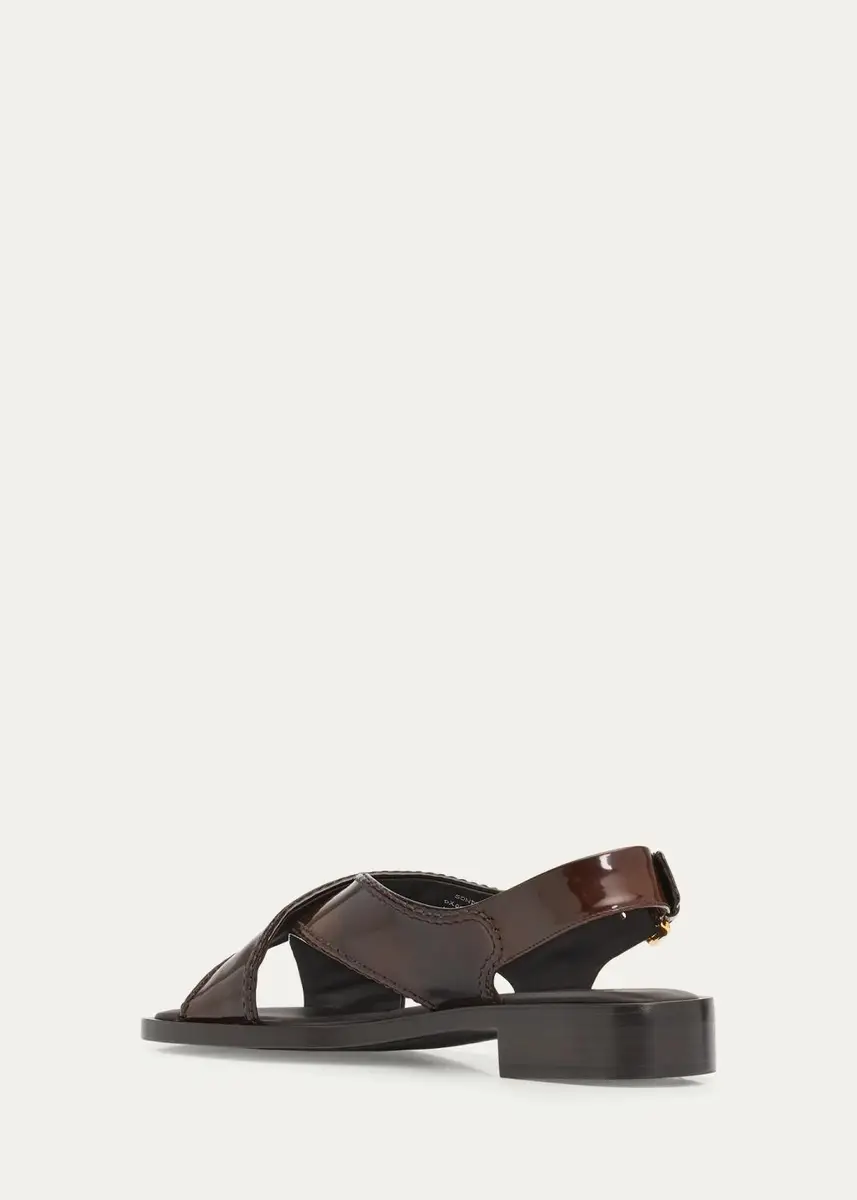 Church's 35mm Crisscross Patent Leather Slingback Sandals | Thumbnail 4 Church's 35mm Crisscross Patent Leather Slingback Sandals | Thumbnail 4