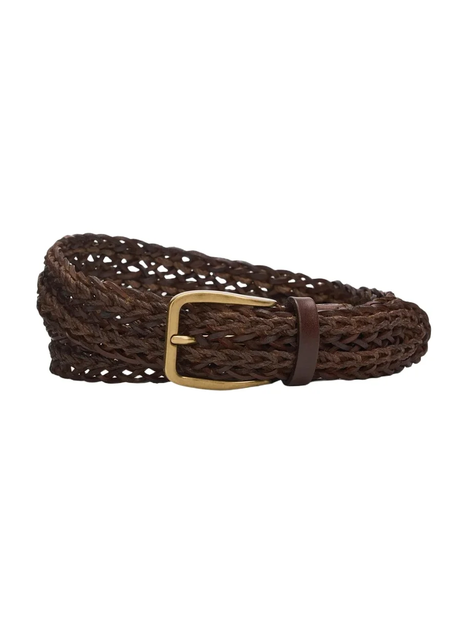 Men's Woven Leather Belt Men's Woven Leather Belt