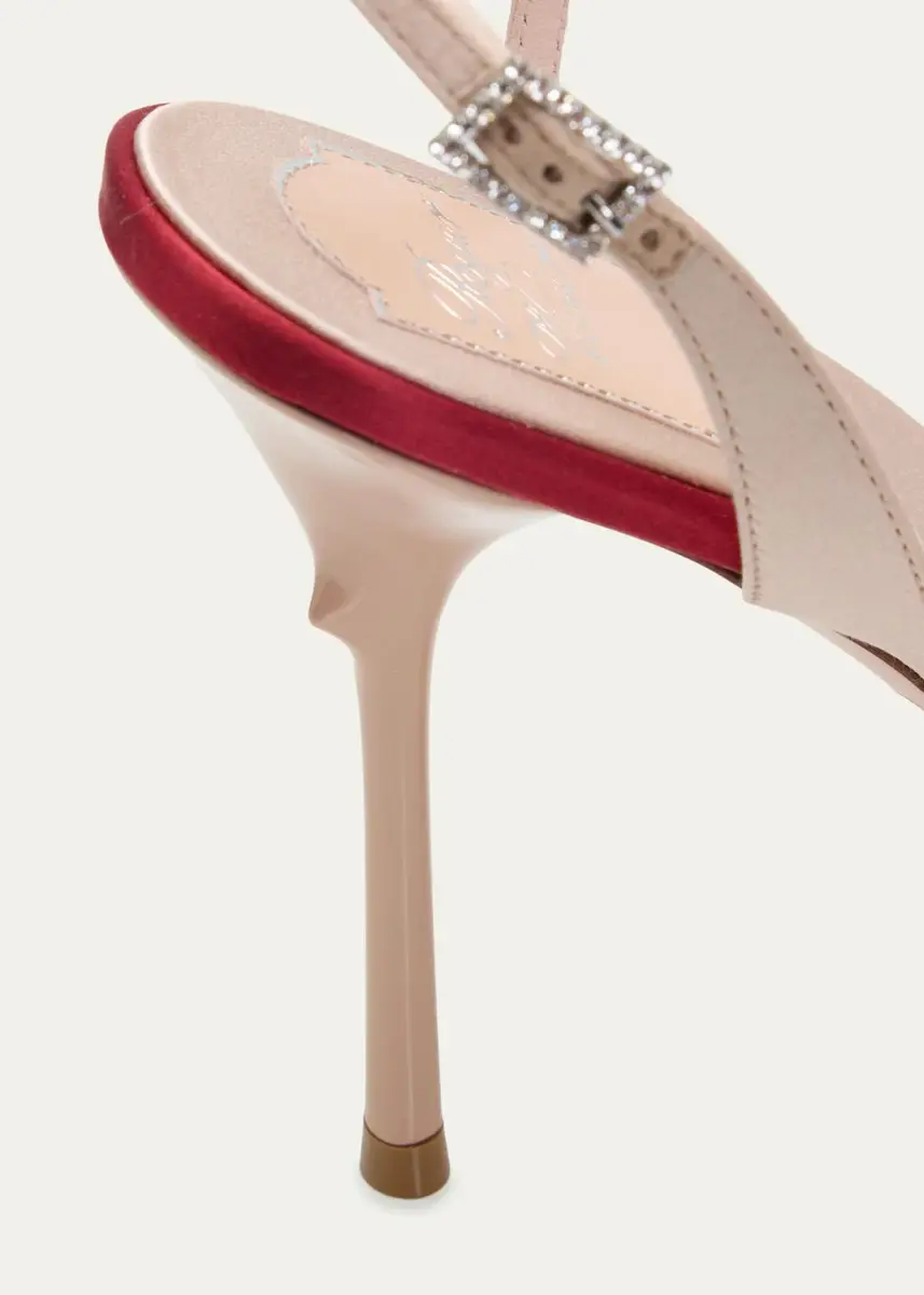 Roger Vivier 100mm Epine Satin Asymmetric Crisscross Sandals | Thumbnail 5 Roger Vivier 100mm Epine Satin Asymmetric Crisscross Sandals | Thumbnail 5