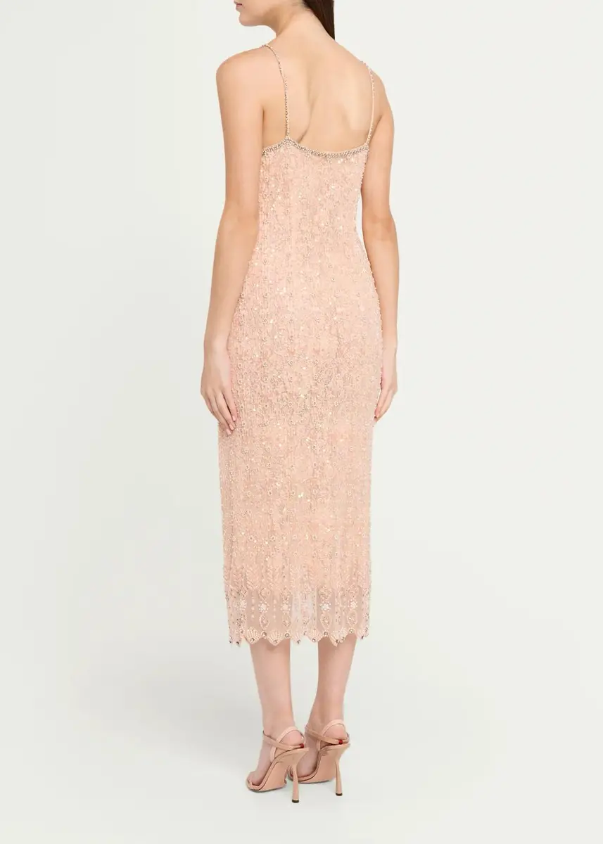 LoveShackFancy Olandria Embellished Midi Dress | Thumbnail 3 LoveShackFancy Olandria Embellished Midi Dress | Thumbnail 3