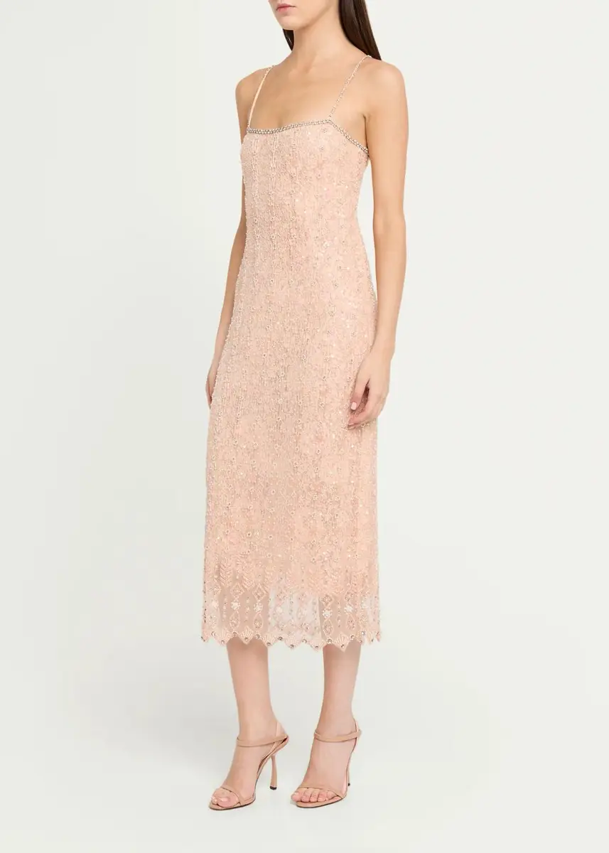 LoveShackFancy Olandria Embellished Midi Dress | Thumbnail 4 LoveShackFancy Olandria Embellished Midi Dress | Thumbnail 4