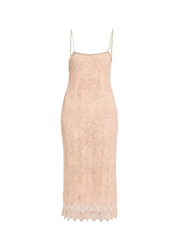 Olandria Embellished Midi Dress Olandria Embellished Midi Dress