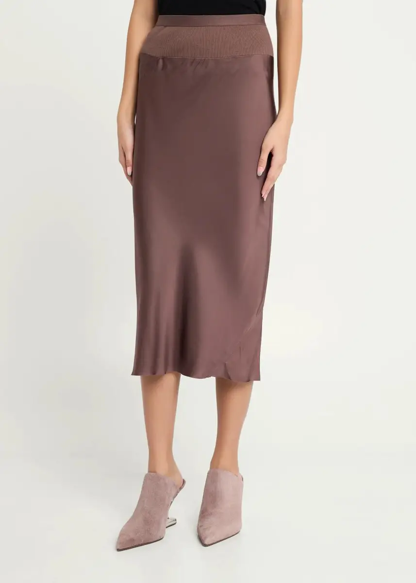 Rick Owens Satin Bias Midi-Skirt | Thumbnail 4 Rick Owens Satin Bias Midi-Skirt | Thumbnail 4
