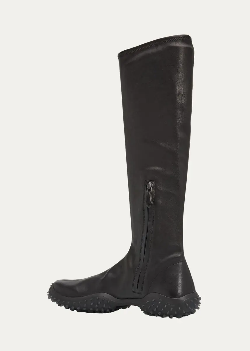 Miu Miu 40mm Bubble Leather Knee-High Boots | Thumbnail 4