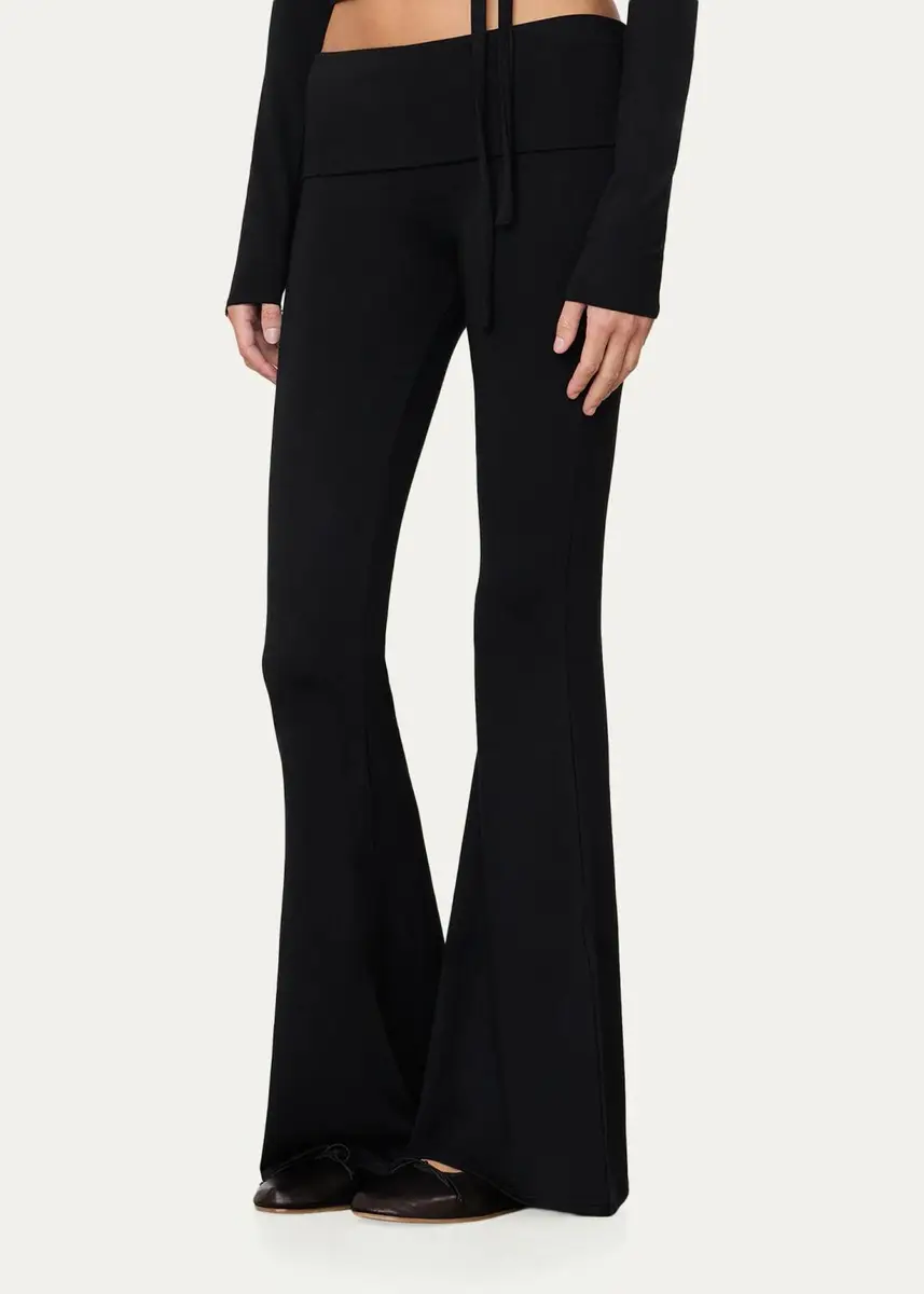 ÉTERNE Foldover Flare Pant | Thumbnail 4 ÉTERNE Foldover Flare Pant | Thumbnail 4