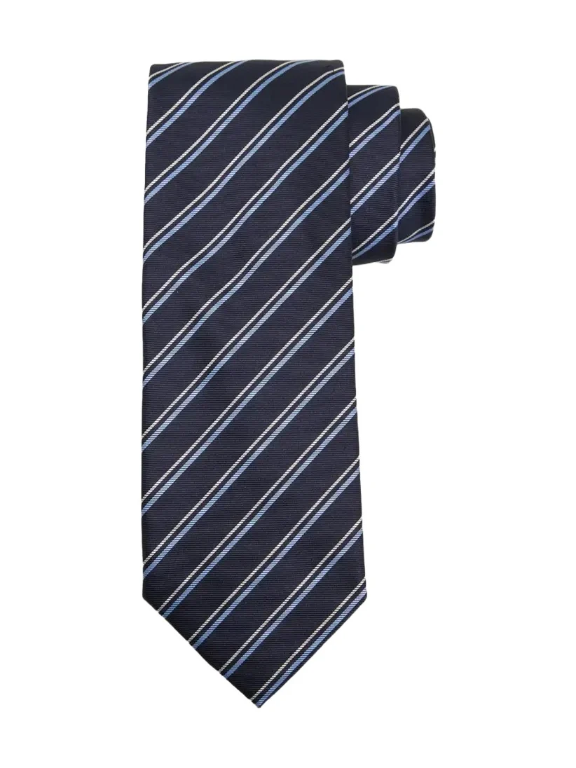 Zegna Men's Variegated Stripe Silk Tie