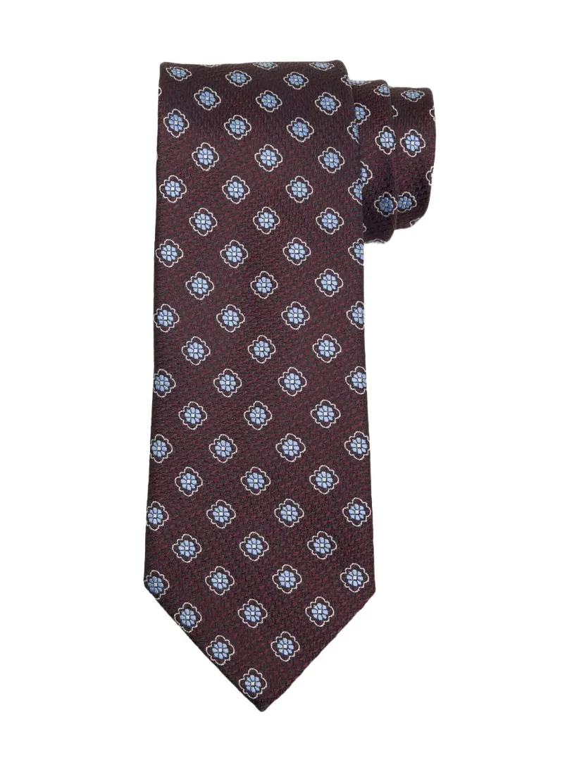 Zegna Men's Floral Jacquard Silk Tie