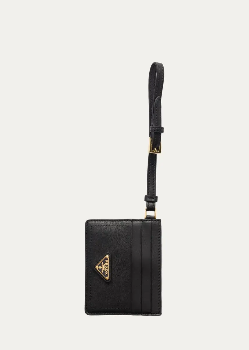 Prada Nappa Leather Card Holder | Thumbnail 4 Prada Nappa Leather Card Holder | Thumbnail 4