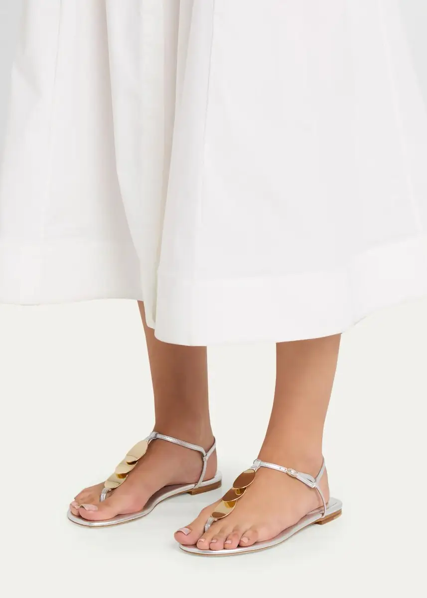 Malone Souliers Kali Metallic Leather Thong Sandals | Thumbnail 2 Malone Souliers Kali Metallic Leather Thong Sandals | Thumbnail 2