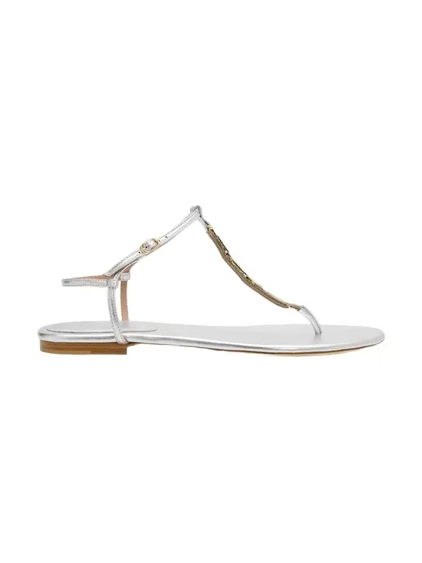 Kali Metallic Leather Thong Sandals Kali Metallic Leather Thong Sandals