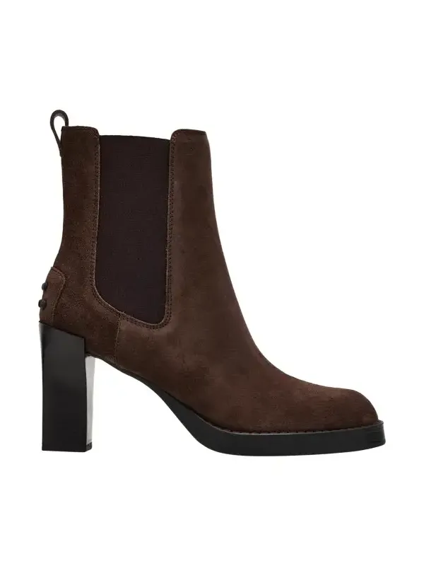 80mm Suede Chelsea Boots