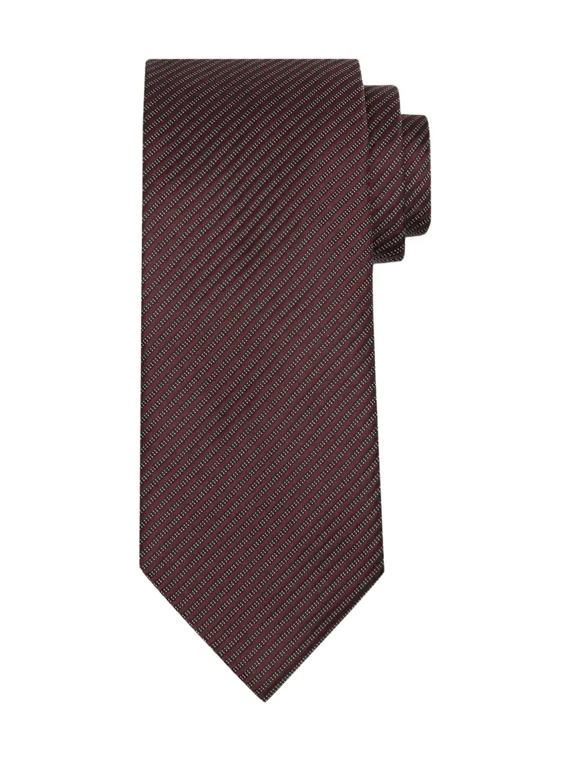 Men's Micro-Jacquard Stripe Silk Tie Men's Micro-Jacquard Stripe Silk Tie
