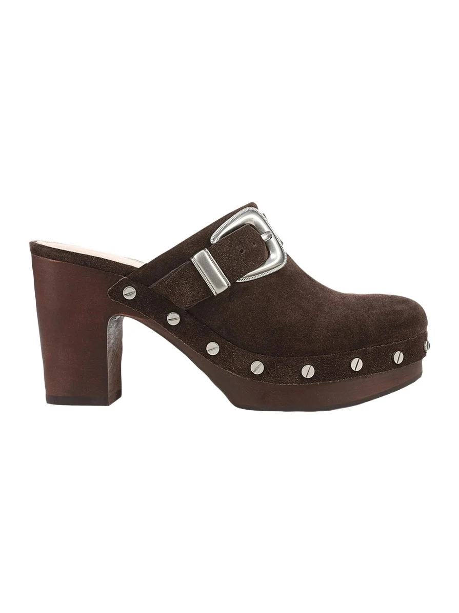 Larken 95MM Suede Clogs Larken 95MM Suede Clogs