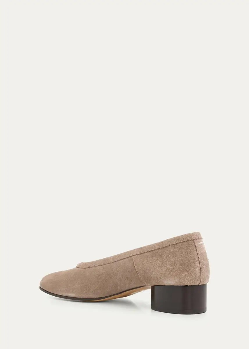Maison Margiela 35mm Tabi Suede Ballerina Pumps | Thumbnail 4