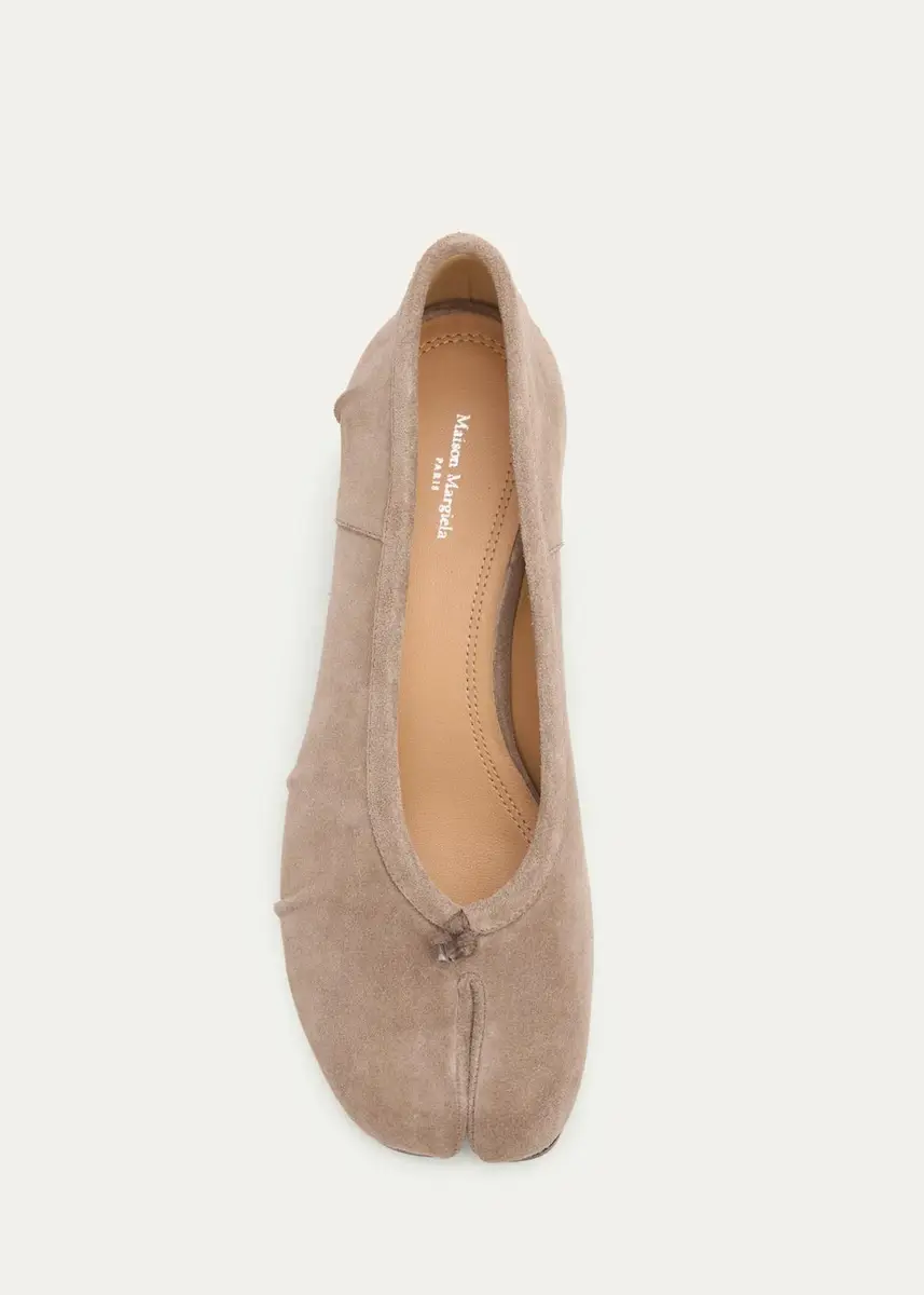 Maison Margiela 35mm Tabi Suede Ballerina Pumps | Thumbnail 5