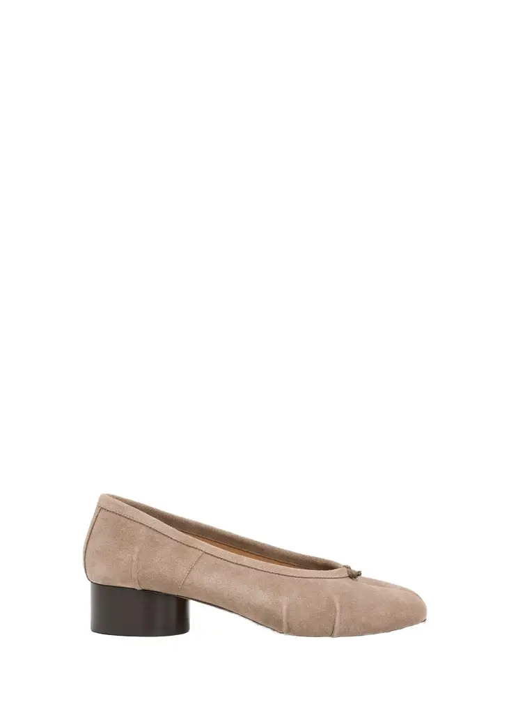 35mm Tabi Suede Ballerina Pumps