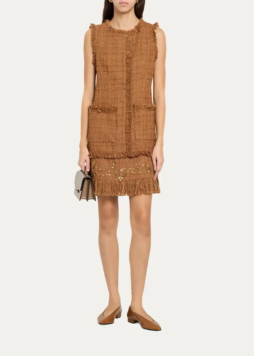Kobi Halperin Rives Sequin-Embellished Tweed A-Line Mini Dress | Thumbnail 2 Kobi Halperin Rives Sequin-Embellished Tweed A-Line Mini Dress | Thumbnail 2
