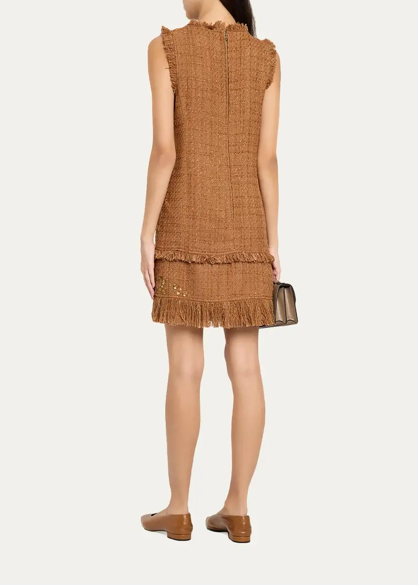 Kobi Halperin Rives Sequin-Embellished Tweed A-Line Mini Dress | Thumbnail 3 Kobi Halperin Rives Sequin-Embellished Tweed A-Line Mini Dress | Thumbnail 3