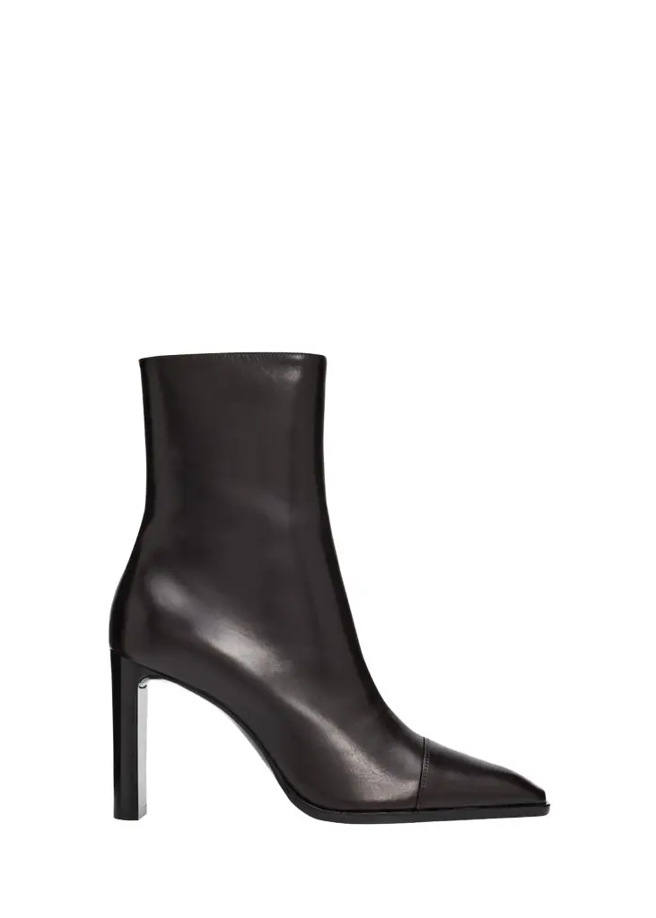 95mm Venetia Leather Booties 95mm Venetia Leather Booties