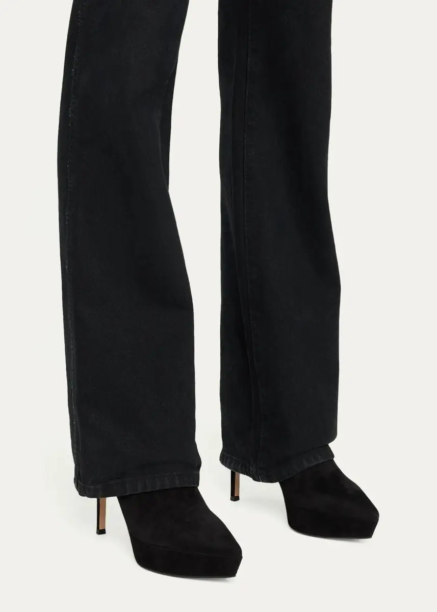 Gianvito Rossi 85mm Suede Platform Booties | Thumbnail 5