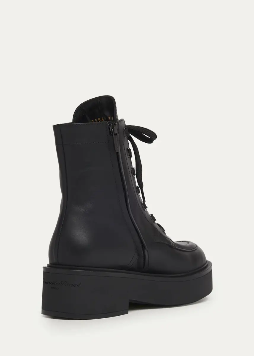 Gianvito Rossi Leather Combat Boots | Thumbnail 4