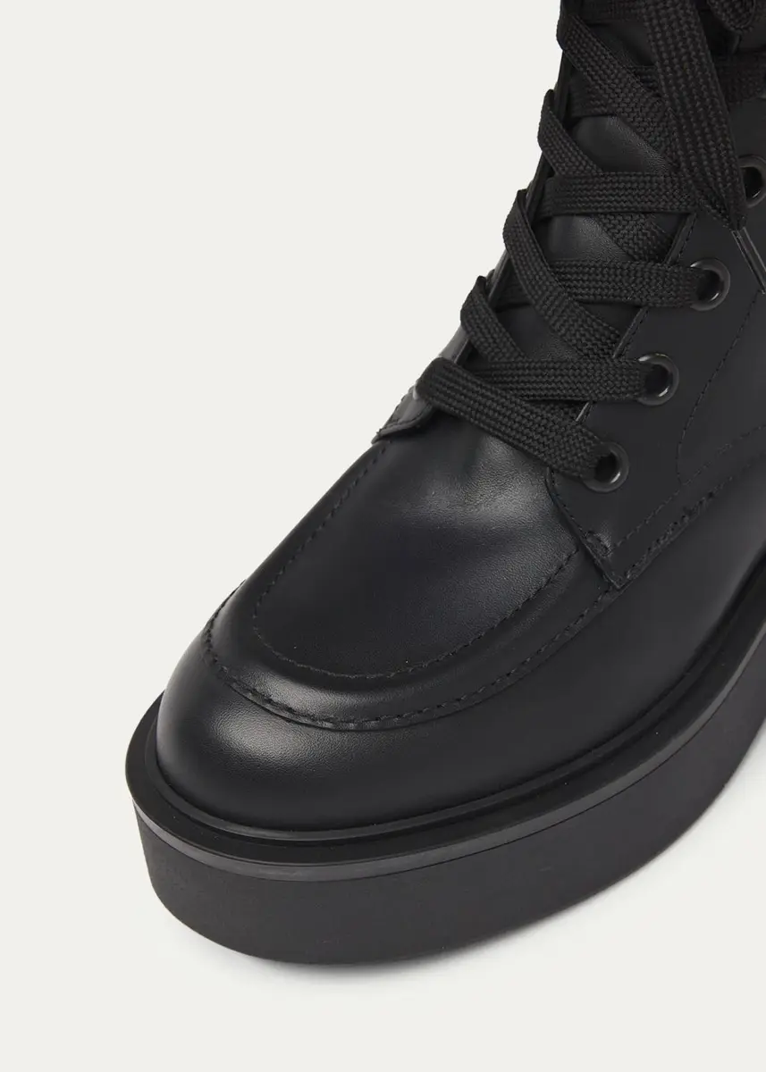 Gianvito Rossi Leather Combat Boots | Thumbnail 5