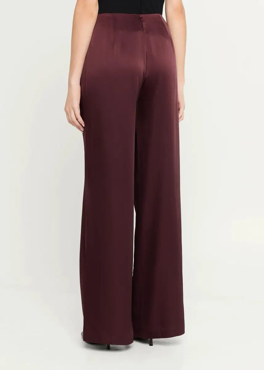 SEROYA Camryn Satin Wide-Leg Pants | Thumbnail 3 SEROYA Camryn Satin Wide-Leg Pants | Thumbnail 3