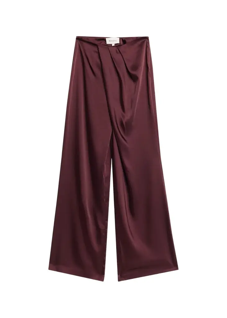 Camryn Satin Wide-Leg Pants Camryn Satin Wide-Leg Pants