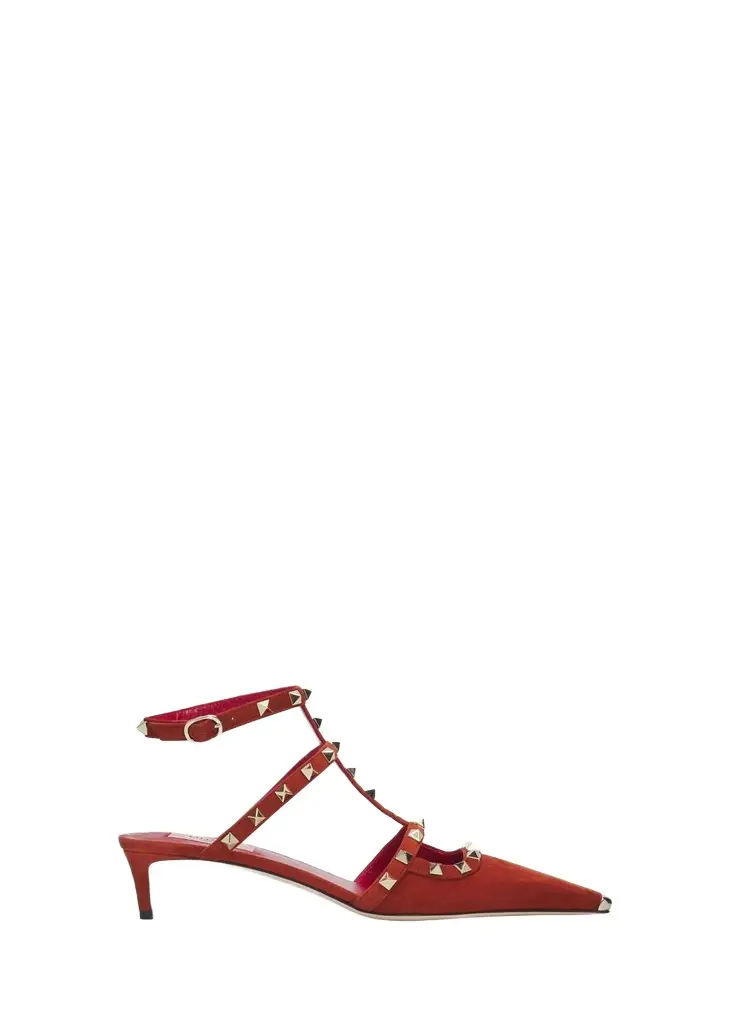 40mm Rockstud Suede Pumps 40mm Rockstud Suede Pumps