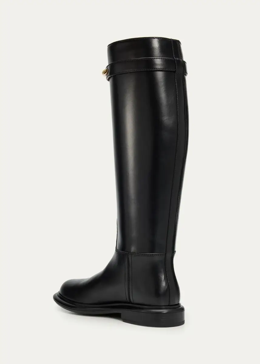 Givenchy Pinch Leather Knee-High Riding Boots | Thumbnail 2