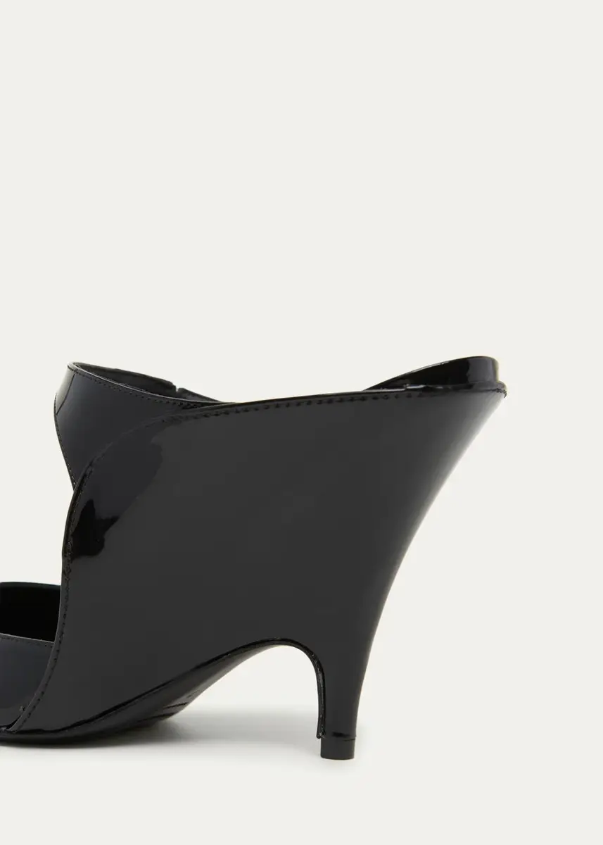 Ferragamo 95mm Jasir Patent Leather Mule Pumps | Thumbnail 3 Ferragamo 95mm Jasir Patent Leather Mule Pumps | Thumbnail 3