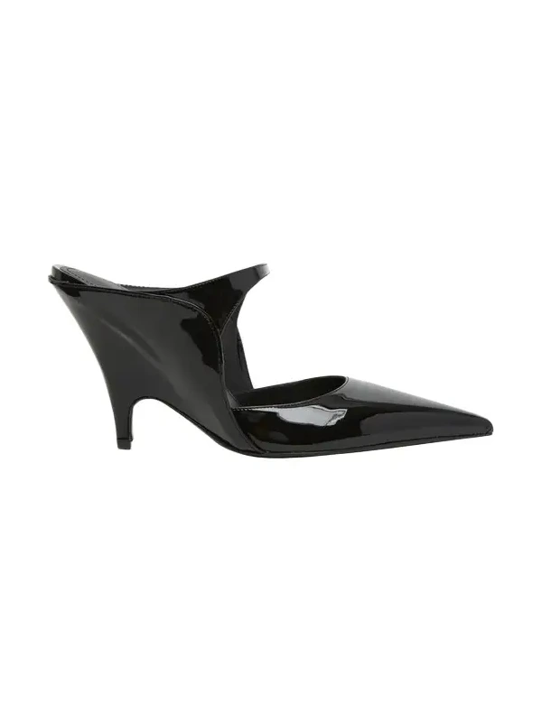 95mm Jasir Patent Leather Mule Pumps 95mm Jasir Patent Leather Mule Pumps