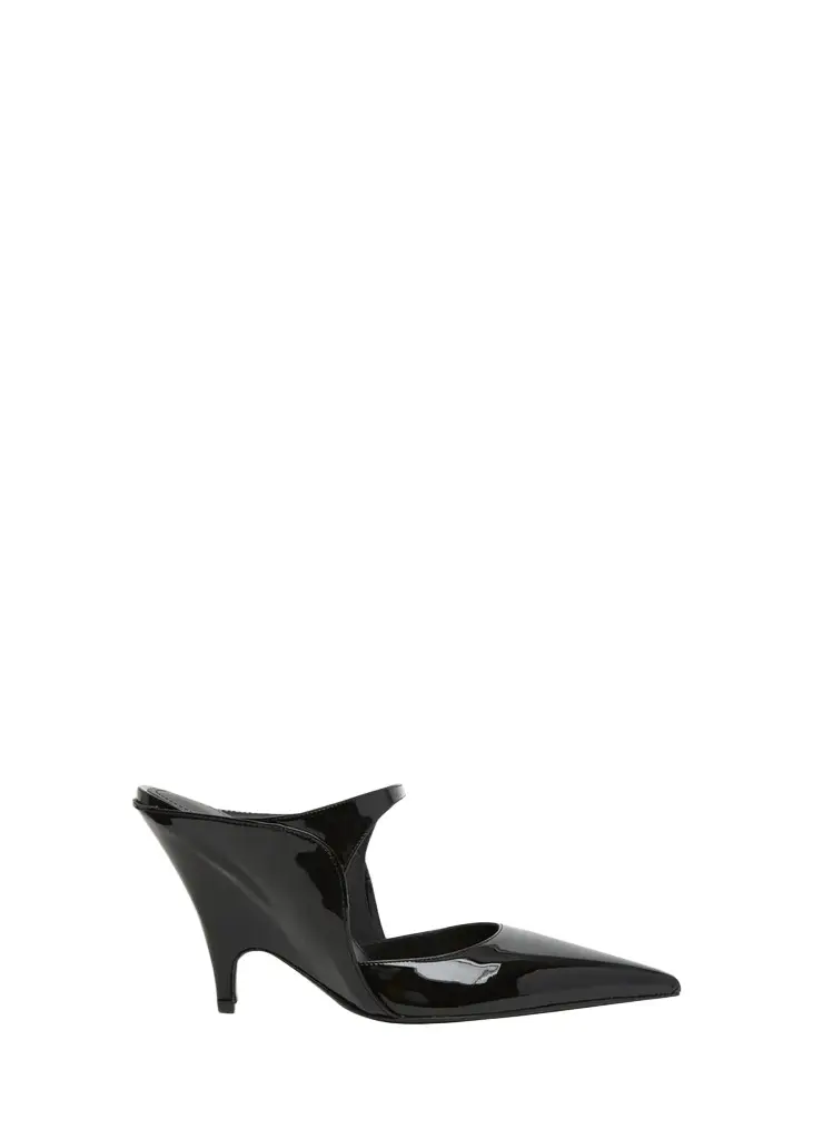 95mm Jasir Patent Leather Mule Pumps 95mm Jasir Patent Leather Mule Pumps