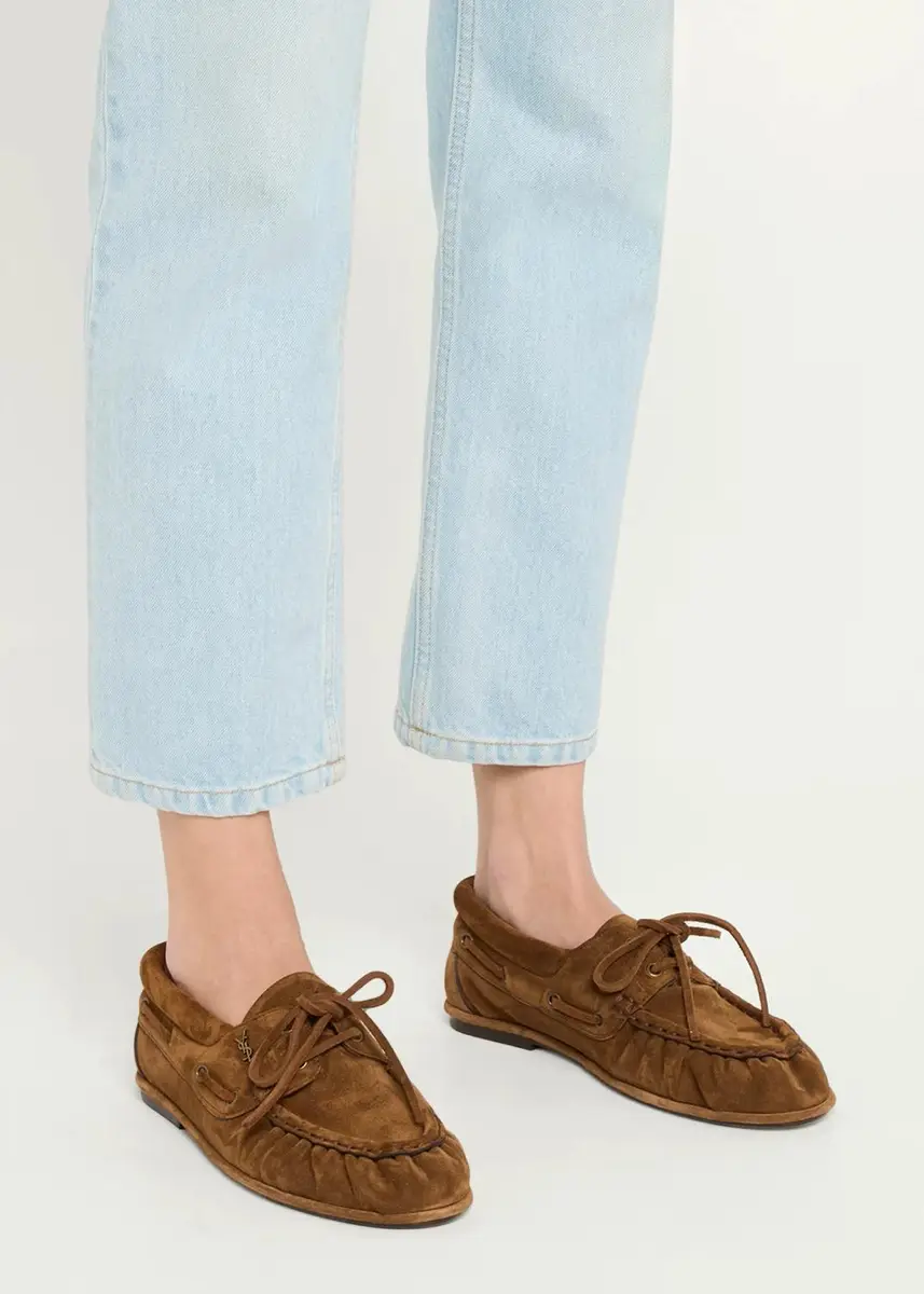 Saint Laurent Le Suede Boat Loafers | Thumbnail 2