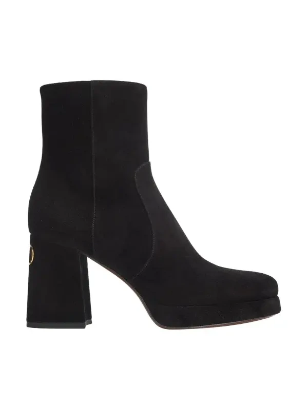 90mm Fawcette Suede Platform Ankle Boots
