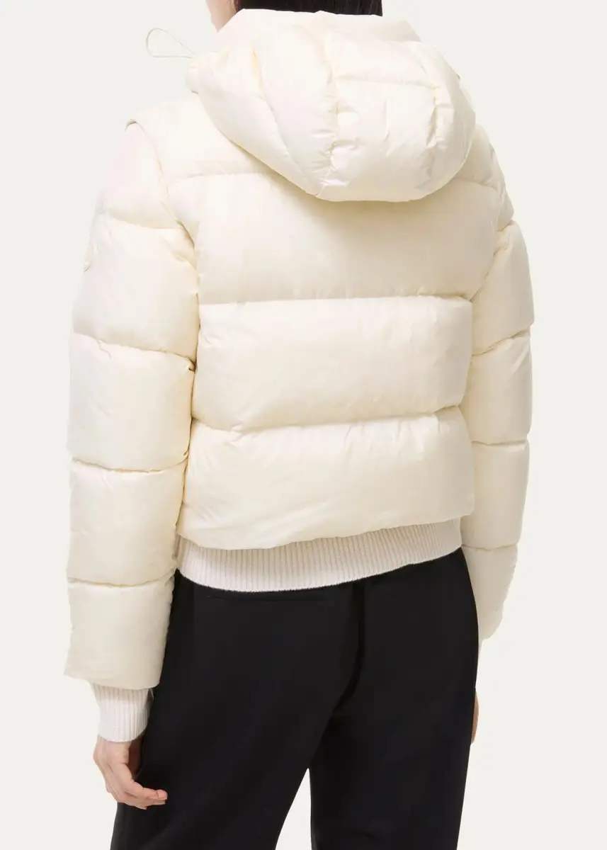 Burberry Langdale Check Convertible Puffer Jacket | Thumbnail 2