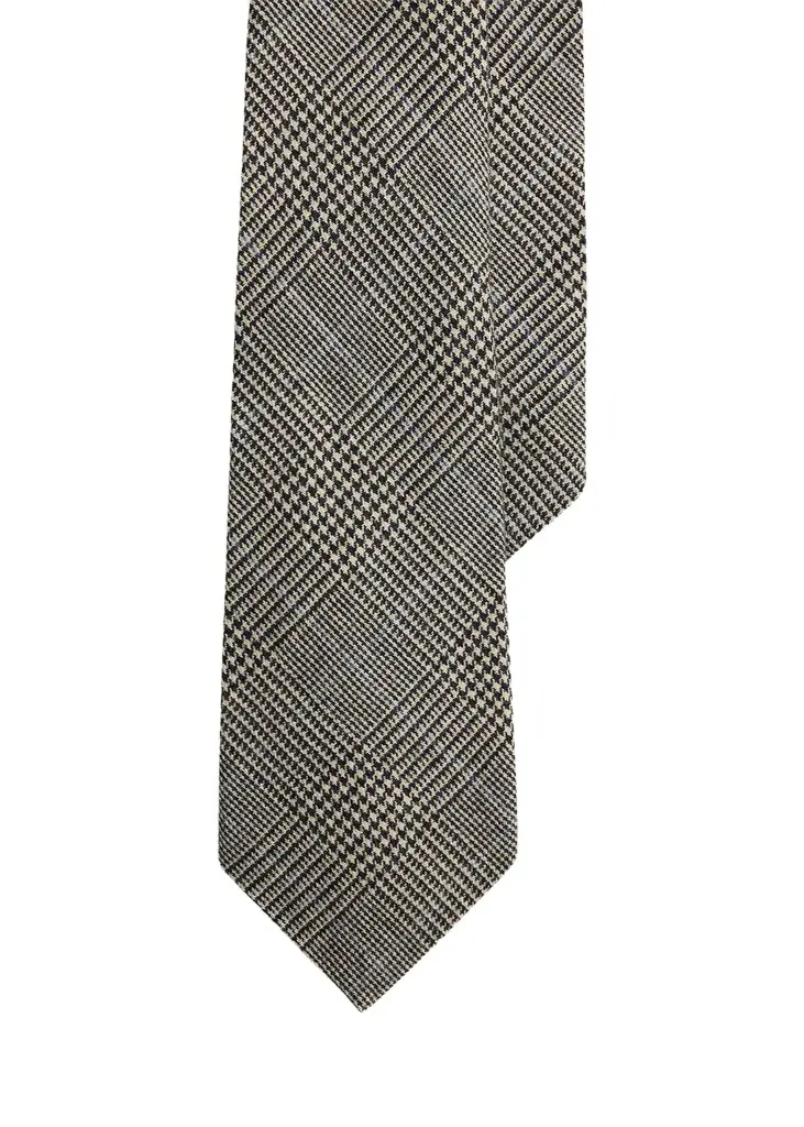Men's Glen Plaid Wool-Silk-Cashmere Tie