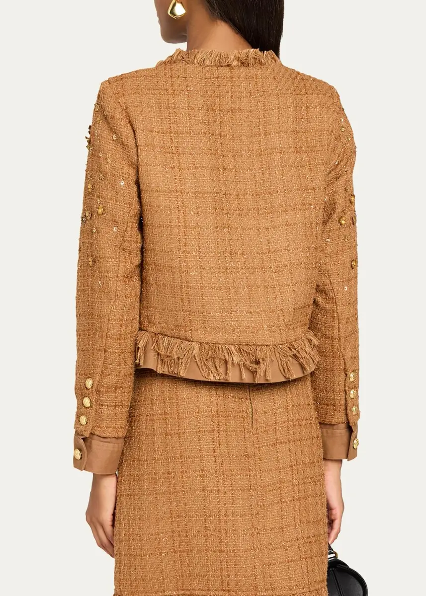 Kobi Halperin Marshall Embellished Tweed Jacket | Thumbnail 3 Kobi Halperin Marshall Embellished Tweed Jacket | Thumbnail 3