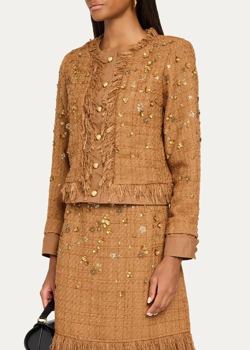 Kobi Halperin Marshall Embellished Tweed Jacket | Thumbnail 4 Kobi Halperin Marshall Embellished Tweed Jacket | Thumbnail 4
